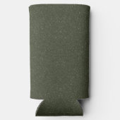 Gespikkelde Moss Green Slim Koelbox –  Seltzer Blikjeskoeler (Achterkant)