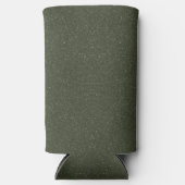 Gespikkelde Moss Green Slim Koelbox –  Seltzer Blikjeskoeler (Voorkant)