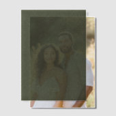 Gespikkelde Moss Green Vellum Overlay –  Uitnodigingen (Offset (Koppel))