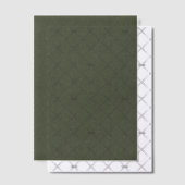 Gespikkelde Moss Green Vellum Overlay –  Uitnodigingen (Offset (Uitnodiging))