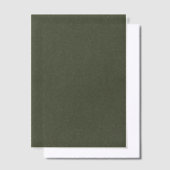 Gespikkelde Moss Green Vellum Overlay – Vellum Uitnodigingen (Offset)
