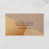 Gespikkelde natuurlijke kleurblokken visitekaartje (Achterkant)