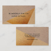 Gespikkelde natuurlijke kleurblokken visitekaartje (Voorkant / Achterkant)