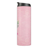 Gespikkelde Olifant Meisjes Boho Bloemendecor Gehe Thermosbeker (Geroteerd rechts)