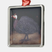 Gespikkelde parelvogel (door Jan Mankes) Metalen Ornament (Links)