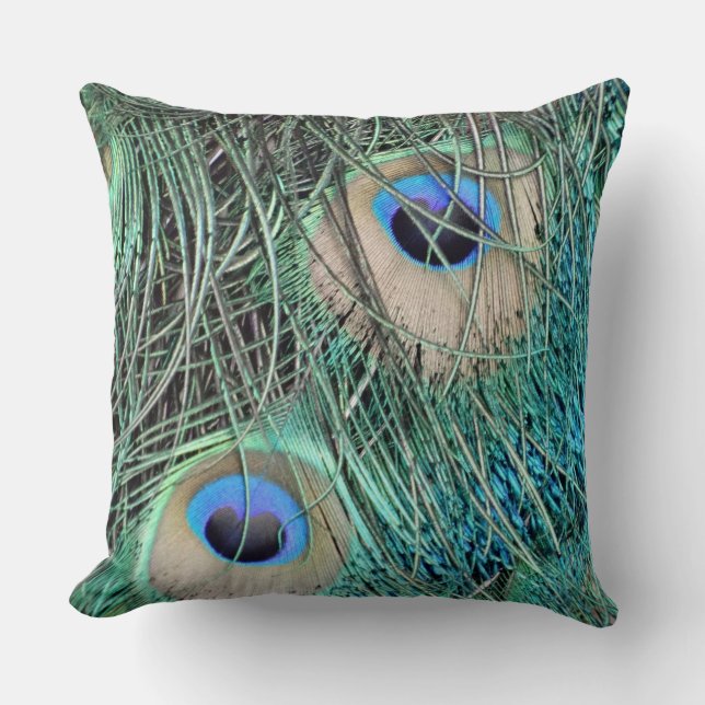 Gespikkelde peracock-ogen kussen (Voorkant)