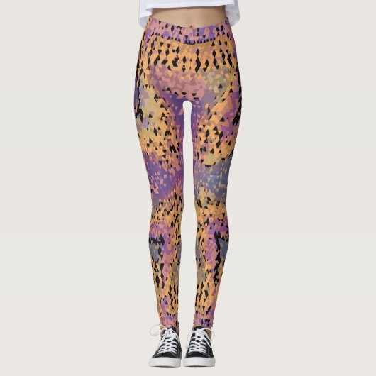 Gespikkelde Pop Leggings (Voorkant)