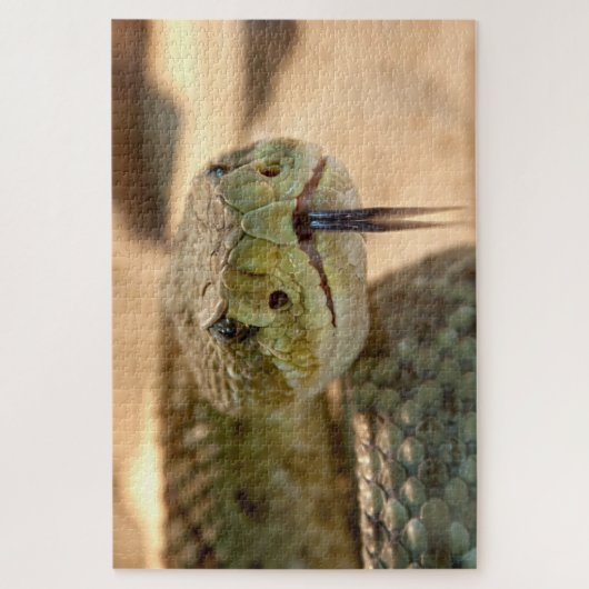 Gespikkelde rommelslang legpuzzel (Verticaal)