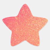 Gespikkelde roze Scrapbooking & Journal Ster Sticker (Voorkant)