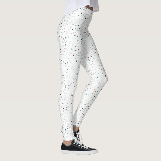 Gespikkelde Stippen van muntchocolade, grillig Leggings (Rechts)