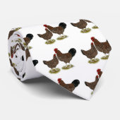 Gespikkelde suspensiekippen stropdas (Opgerold)