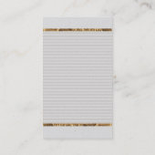 gespikkelde textuur | Goud Visitekaartje (Achterkant)