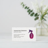 Gespikkelde Textuur Moderne Salon Stylist Hair Spr Visitekaartje (Staand voorkant)