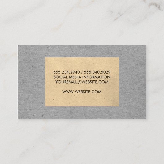 Gespikkelde Tweekleurige Kleurblokken Visitekaartje (Achterkant)