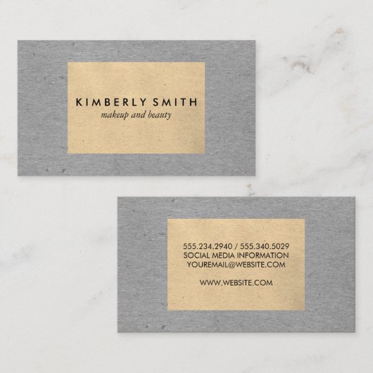 Gespikkelde Tweekleurige Kleurblokken Visitekaartje (Voorkant / Achterkant)