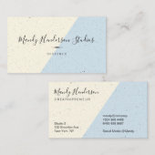 Gespikkelde tweetonigheid visitekaartje (Voorkant / Achterkant)