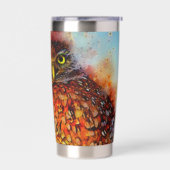 Gespikkelde uil gepersonaliseerd geïsoleerde drinkbeker (Links)