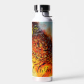 Gespikkelde uil gepersonaliseerd waterfles (Links)
