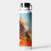 Gespikkelde uil gepersonaliseerd waterfles (Achterkant)