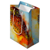 Gespikkelde uil medium cadeauzakje (Voorkant Gekanteld)