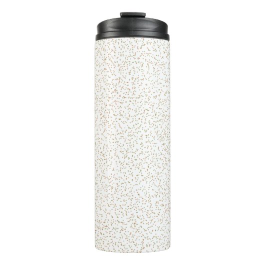 Gespikkelde voorjaarsgier, groene en Oranje Stippe Thermosbeker (Voorkant)