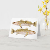 gespikkelde Zeeen forel Kaart (Gele Bloem)