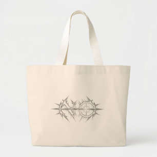 Gespikte "NEE" Ring Slash Grote Tote Bag