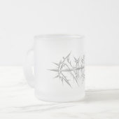 Gespikte "NEE" Ring Slash Matglas Koffiemok (Voorkant links)