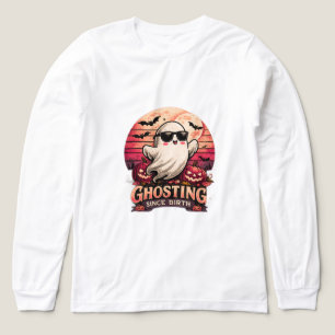 Gespinsterd sinds geboorte Funny Halloween spook g Tri-Blend Shirt