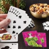 Gespioneerde tapijten pokerkaarten (Insitu)