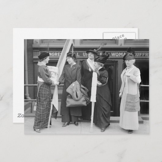 Gespirited Suffragettes, 1914 Briefkaart (Voorkant / Achterkant)