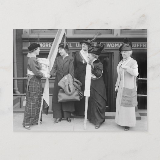 Gespirited Suffragettes, 1914 Briefkaart (Voorkant)