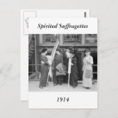 Gespirited Suffragettes, 1914 Briefkaart (Voorkant / Achterkant)