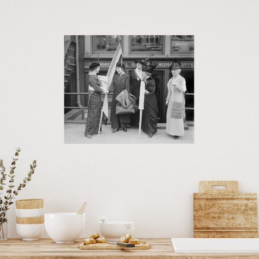 Gespiriteerde Suffragettes: 1914 Poster (Keuken)