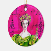 Gespiriteerde tapijten keramisch ornament (Links)