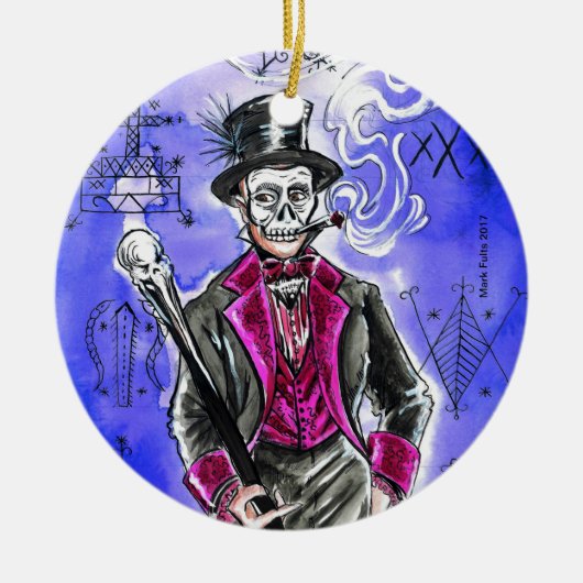 Gespiriteerde tapijten keramisch ornament (Voorkant)