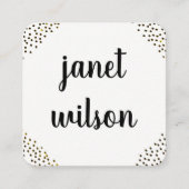 Gespitserde branderijen vierkante visitekaartje (Voorkant)