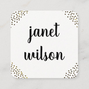 Gespitserde branderijen vierkante visitekaartje