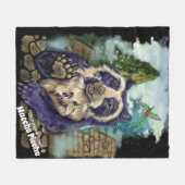 Gespitst Beer Fleece Deken (Voorkant (Horizontaal))