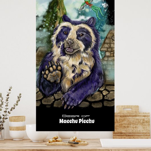 Gespitst Beer Poster (Keuken)