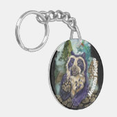 Gespitst Beer Sleutelhanger (Voorkant Links)