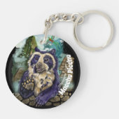 Gespitst Beer Sleutelhanger (Achterkant)