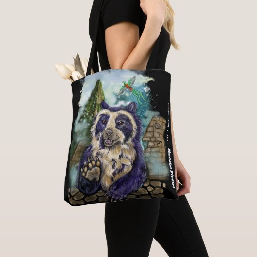 Gespitst Beer Tote Bag (Dichtbij)