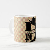 Gespleten 'D' Cowboy Monogram Koffiemok (Voorkant links)