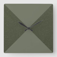 Gespleten Diagonaal Mosgroene Wandklok