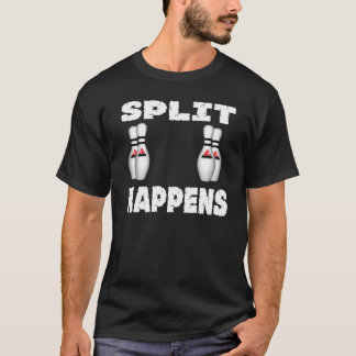 Gespleten gebeurt t-shirt