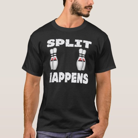 Gespleten gebeurt t-shirt (Voorkant)