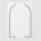 Gespleten groene SVG-frame Vellum Uitnodigingen (Voorkant)