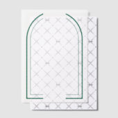 Gespleten groene SVG-frame Vellum Uitnodigingen (Offset (Uitnodiging))