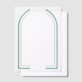 Gespleten groene SVG-frame Vellum Uitnodigingen (Offset)